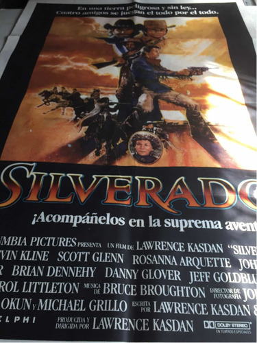 Poster Silverado Kevin Costner Danny Glover Original