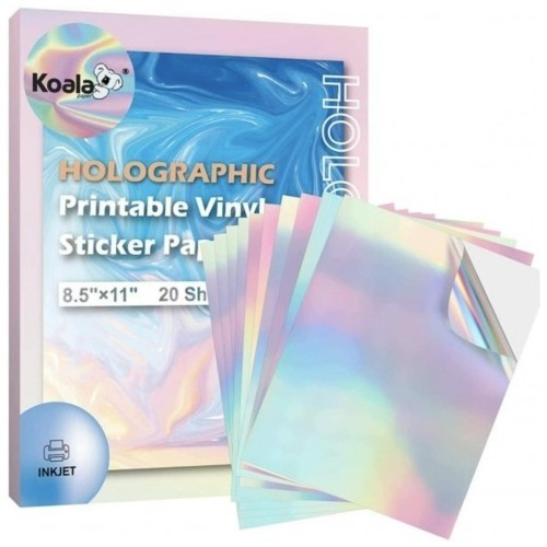 Papel Adhesivo Holografico Koala 8.5 X11 (20 Hojas) 102hopp-