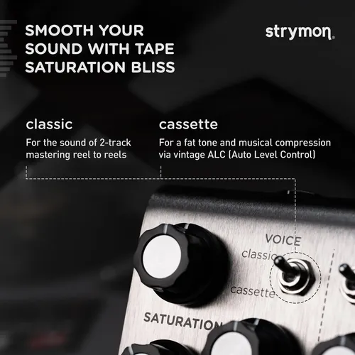 Pedal De Atraso De Saturação De Fita Strymon Deco V2 Prateado