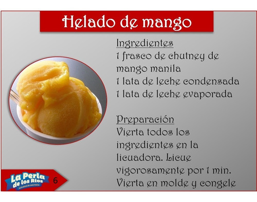 Imagen 4 de 10 de Pulpa De Mango Manila La Perla De Los Rios Cont. Neto 12pz