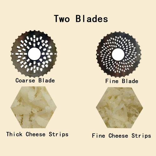 Imagen 6 de 9 de Rallador Para Queso Manual Giratorio Pasta Lasaña Pizza