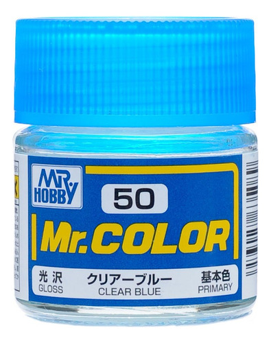 Mr Color C50 brillo Azul Transparente Pintura Importado