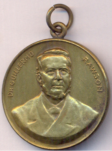 Medalla San Juan Dr Rawson 1921 Gobernador Jones Medicina