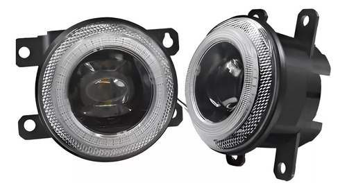 Faros Niebla Led Lupa 3d Aro Led Para Renault Logan Sandero