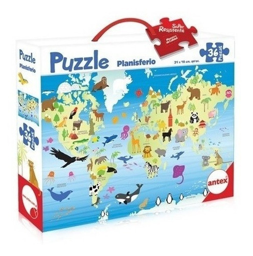 Puzzle Antex 1243 Planisferio 36 Pza Milouhobbies