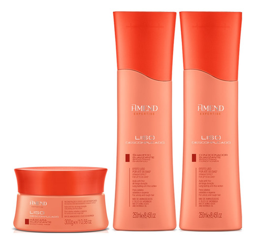 Amend Expertise Liso Descomplicado Shampoo E Cond E Máscara