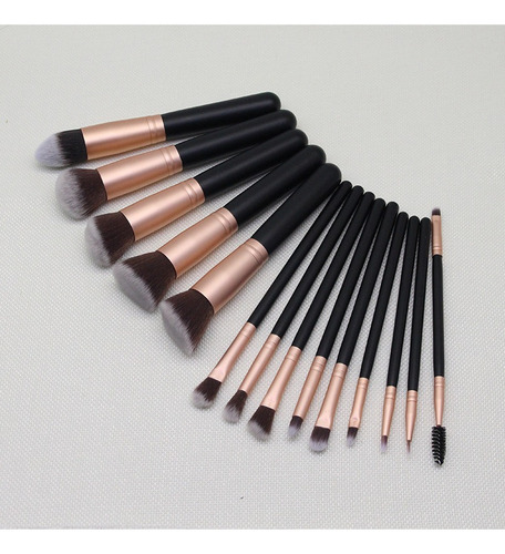 Juego De 14 Brochas De Maquillaje, Brochas Para Base, Brocha