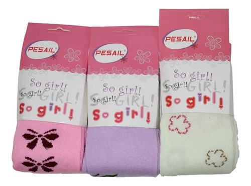 12 Pantys De Algodón Para Niñas - Diseños Surtidos