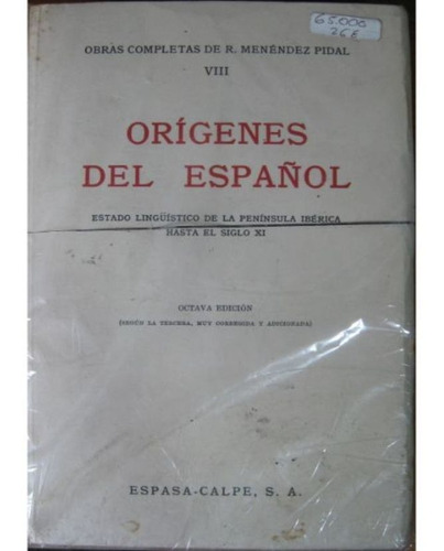 Origenes Del Español Estado Linguistico De La Penin
