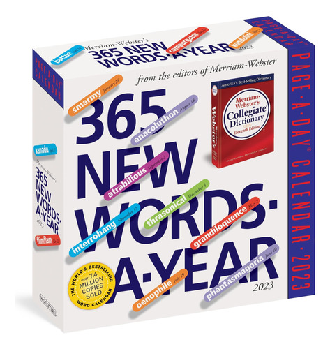 365 Nuevas Palabras, Año, Página, Día, Calendario 2023: