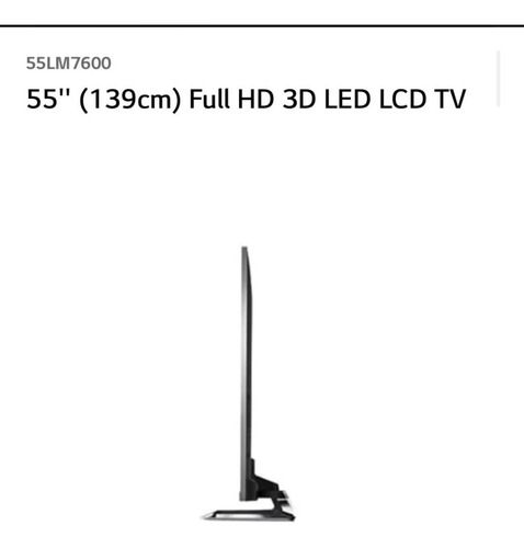 Imagen 2 de 3 de Tv LG Led De 55 Pulgadas Con Roku Full Hd 3 D