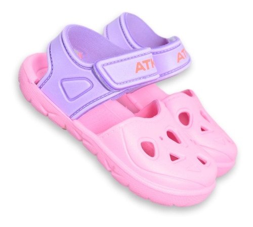 Sandalia Niñas Atomik Oasis Goma Abrojo Para El Agua 24-30