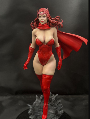 Action Figure Wanda Feiticeira Escarlate Colecionável Resina