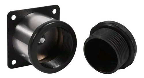 Imagen 4 de 8 de Set 2 Pata Tubular Mueble Hogar Oficina Cocina 38mm X 200mm