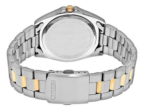 Imagen 2 de 4 de Reloj Citizen Hombre Clasico Bf058456e Color De La Malla Plateado Color Del Bisel Plateado Color Del Fondo Negro