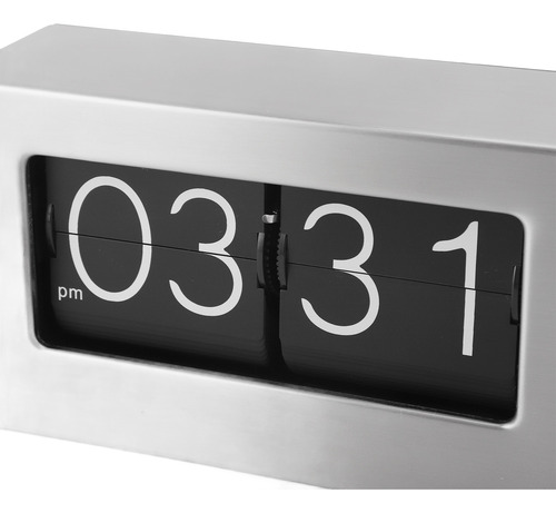 Relógio De Mesa Flip Relógio Giratório Automático 12h