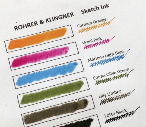 Imagen 3 de 4 de Tinta Permanente Sketchink Rohrer&klingner Emma 50ml