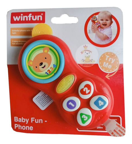 Celular Infantil Musical Con Luz Winfun ELG 0638-nl El Gato