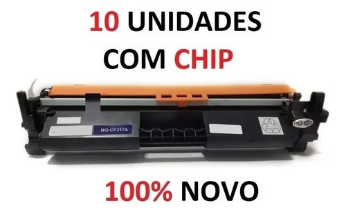 10 X Toner Para Cf217a Cf217 217a 217 Cf 217a 17a Com Chip