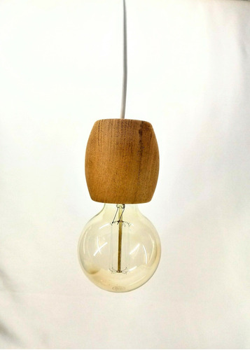Imagen 2 de 6 de Lampara Colgante Estilo Nordico Escandinava En Madera