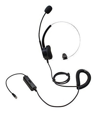 Imagen 4 de 10 de Agptek Cintillo Manos Libres Headset Audifono Rj9 Monoaural