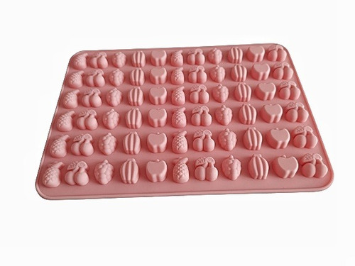 Molde Silicona Flexible Frutas Mini Chocolates Fondant 