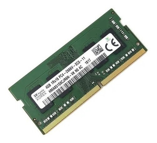 Ram Hynix Ddr4 Hma851s6cjr6n - Vk No Ecc Pc4-2666v 4 Gb Ddr4 (Usado)