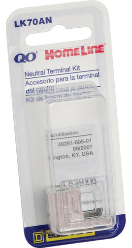 Square D Lk70ancp #12 Awg Electric Neutral Lug For Q Cct