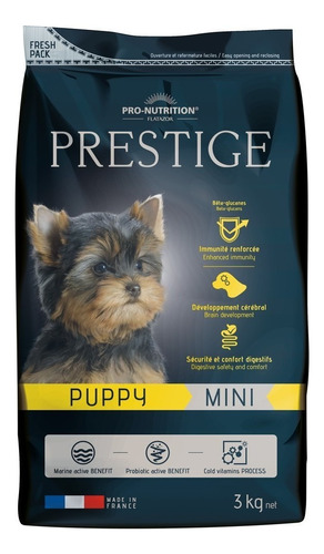 Alimento Prestige Flatazor Mini Puppy, Saco 3 Kg