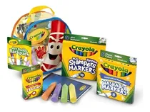 Comprar Mochila De Arte Crayolas Marcadores Tizas Y Libro P\u002Fcolorear