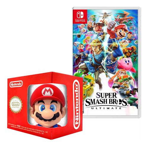 Super Smash Bros Ultimate Nintendo Switch Y Taza 1