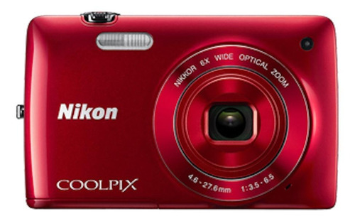  Nikon Coolpix S4200 compacta color  red