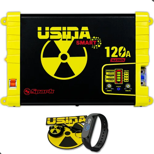 comprar Fonte Usina Automotiva 120 Amperes  12v Battery Meter Auto