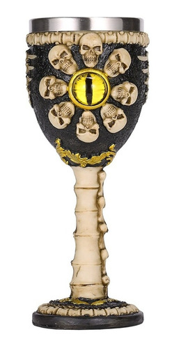 Copa Cáliz  Mano Esqueleto Acero Inoxidable Medieval Gótica 