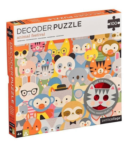 Puzzle 3d C/lentes Para Descubrir Cosas 24 Piezas - Animales