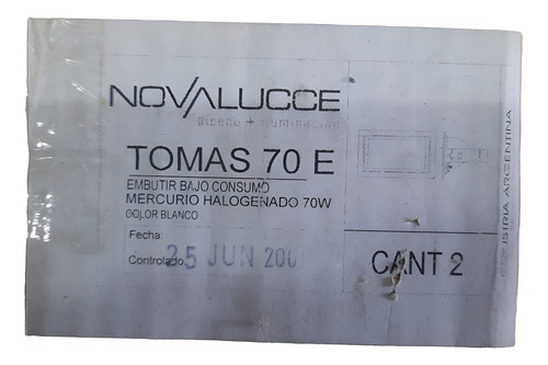 Artefacto De Embutir Para Mh70w Novalucce Tomas 70e