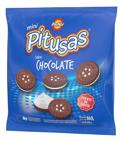 Pitusas Galletitas Rellenas 160grs - Combo X 10u Surtidas
