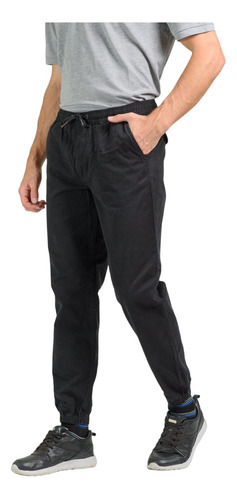 Pantalon Jogger Gabardina Hombre Wrangler Jack Con Puño