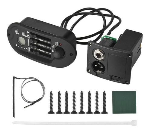 Pre Amp Violão C/ Afinador Eq 4 Bandas Xlr P10 Standard A-4t