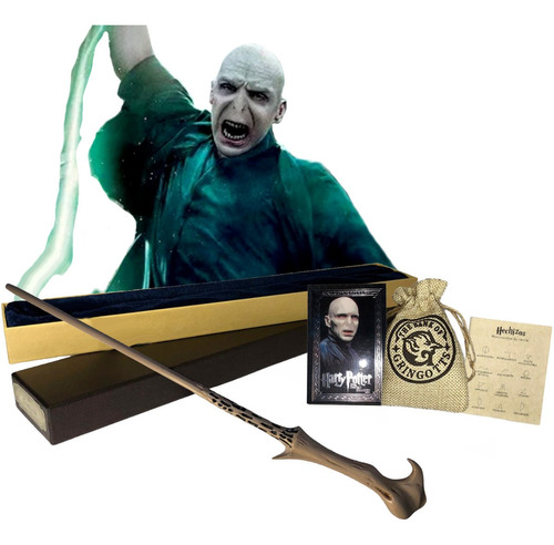 Varita De Lord Voldemort Caja + Monedas + Saco- Harry Potter