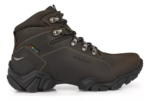 Borcego Hombre Cuero Bota Trekking Zapatilla Briganti Kang