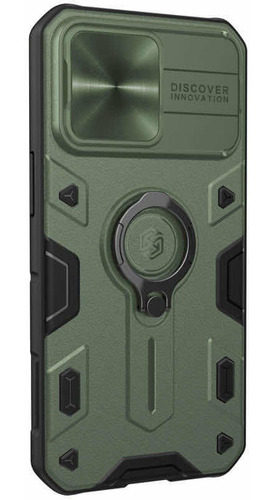 Carcasa Nillkin Camshield Armor Para iPhone 13 Pro-verde