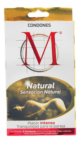 M Force Sensación Natural Caja Con 3 Condones