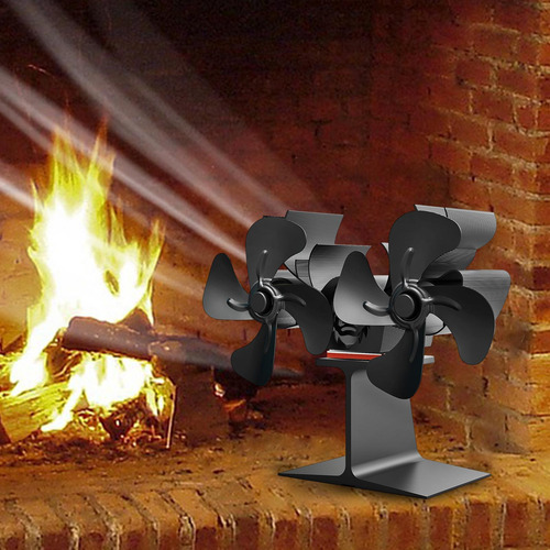 Fan De Chimenea Accionada Por Calor Con Aluminio De Poco