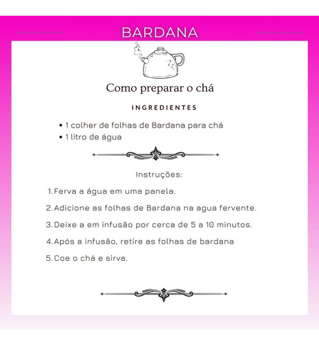 Chá bardana em ervas 50 g