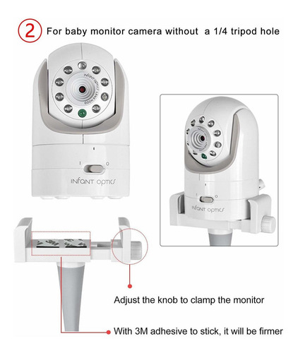 Soporte Para Monitor Para Bebe Itodos Blanco