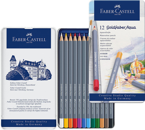 Faber-castell Goldfaber Aqua - Lapices De Acuarela Lata De