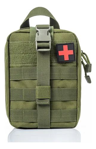 comprar Bolsa Tática Primeiros Socorros Organizador Emergência Verde