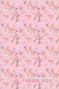 Address Address Book (vol B49) Nature Pink Blossom Design Gl