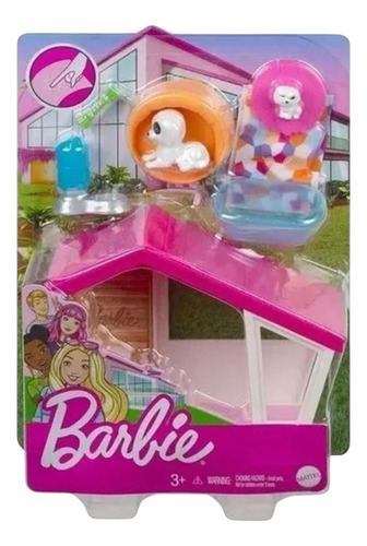 Barbie Mini Cj Casinha Com Pets Mod Grg75 Mattel.